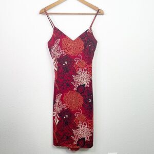 XOXO Women’s Y2K Floral Spaghetti Strap Floral V Neck Dress Size M